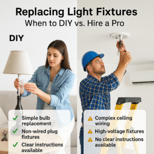 Replacing Light Fixtures When to DIY vs. Hire a Pro
